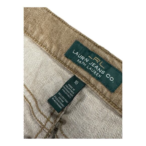 LRL Lauren Jeans Co Ralph Lauren Women's 10 Brown (Fits 34x29) Classic Straight - Picture 4 of 8